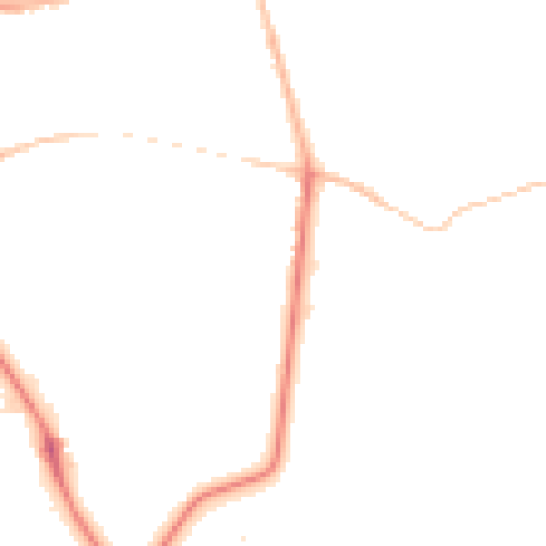 Night-time road noise heatmap for NN8 1FA