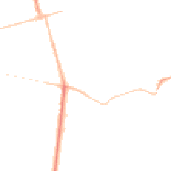 Night-time road noise heatmap for NN8 1FE