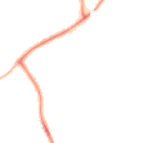 Night-time road noise heatmap for NN8 1SU