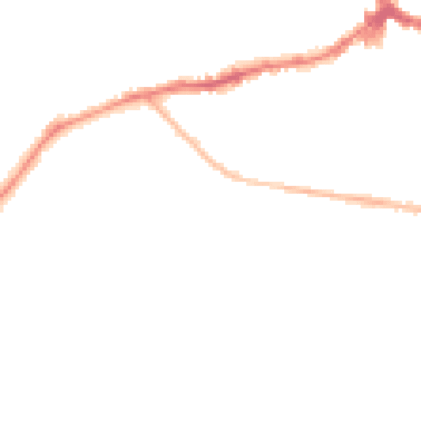 Night-time road noise heatmap for NN8 2AY