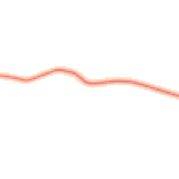 Daytime road noise heatmap for NN8 2FH