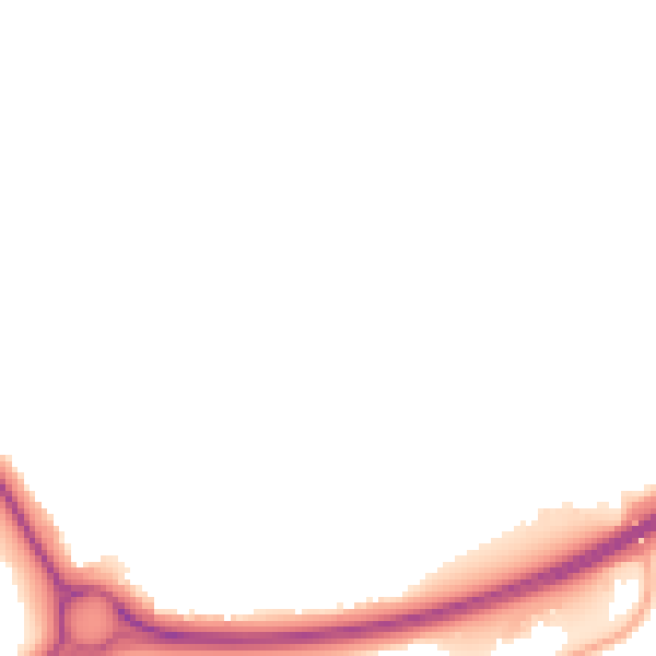 Night-time road noise heatmap for NN8 2HP