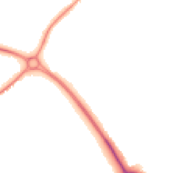 Night-time road noise heatmap for NN8 2JF
