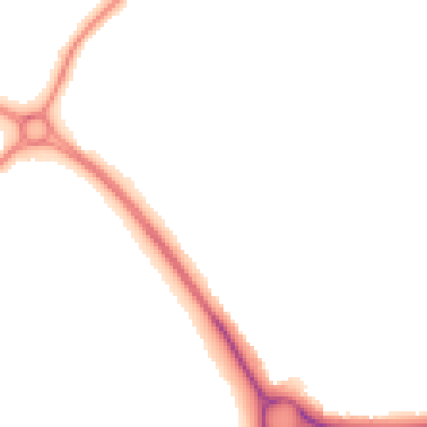 Night-time road noise heatmap for NN8 2JQ