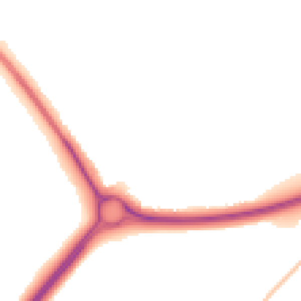 Night-time road noise heatmap for NN8 2LP