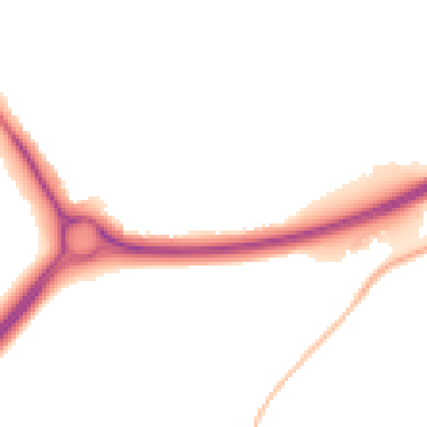 Night-time road noise heatmap for NN8 2NS