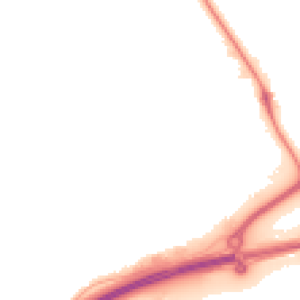Night-time road noise heatmap for NN8 2QR