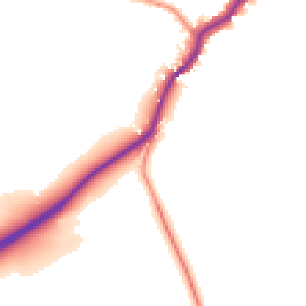 Daytime road noise heatmap for NN8 2UA