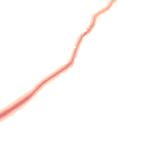 Night-time road noise heatmap for NN8 2UA