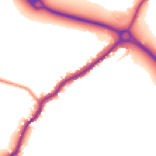 Daytime road noise heatmap for NN8 2UB