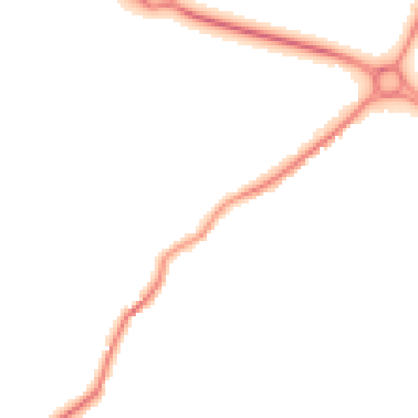 Night-time road noise heatmap for NN8 2UE