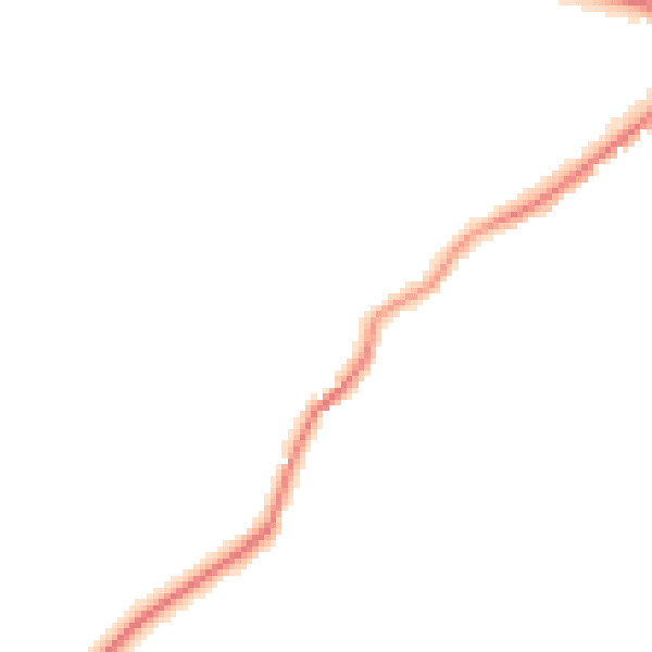 Night-time road noise heatmap for NN8 2UG