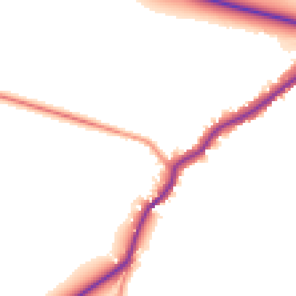 Daytime road noise heatmap for NN8 2UQ