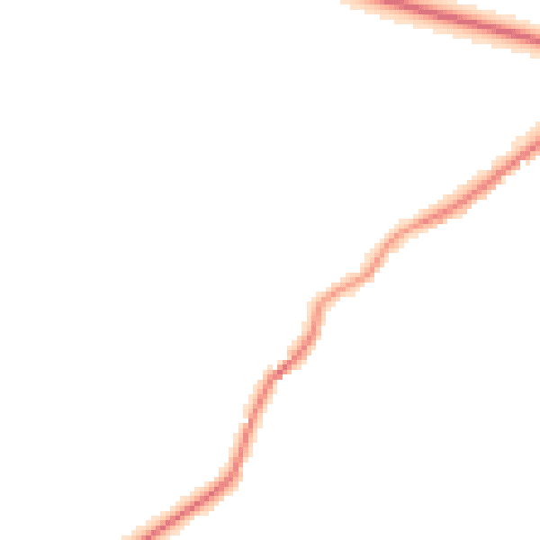 Night-time road noise heatmap for NN8 2UQ