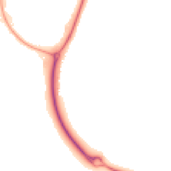Night-time road noise heatmap for NN8 3DY