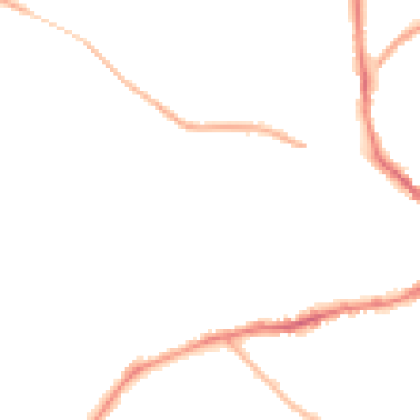 Night-time road noise heatmap for NN8 3GH