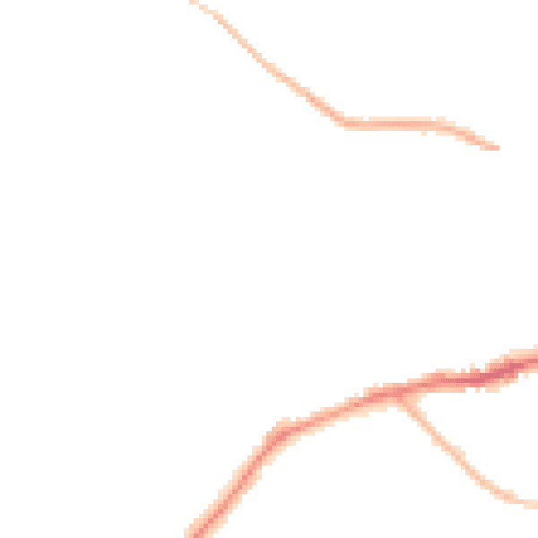 Night-time road noise heatmap for NN8 3LH