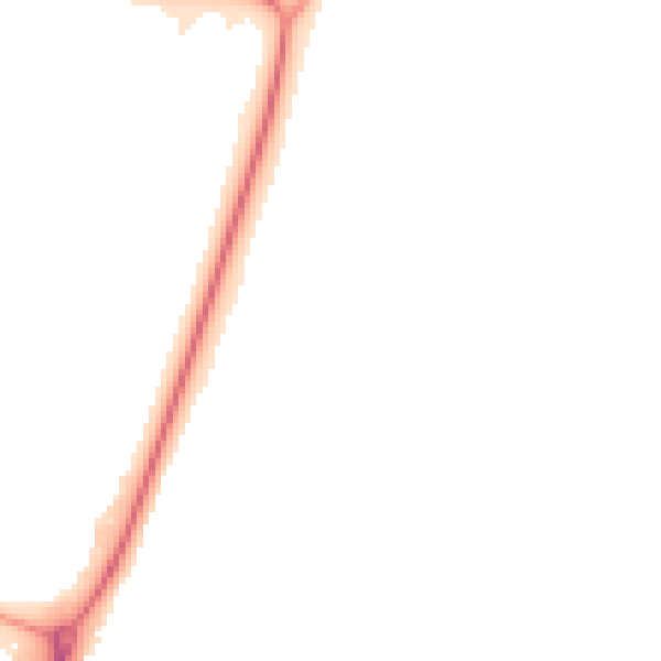 Night-time road noise heatmap for NN8 3TE