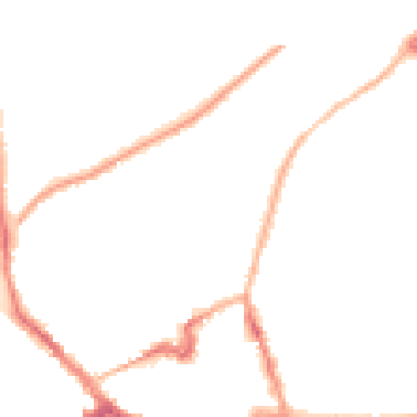 Night-time road noise heatmap for NN8 4DY