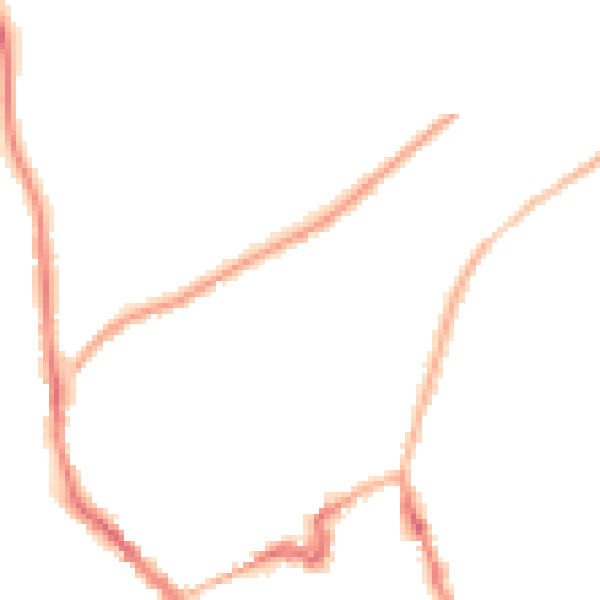 Night-time road noise heatmap for NN8 4EU