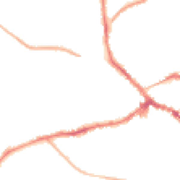 Night-time road noise heatmap for NN8 4LZ