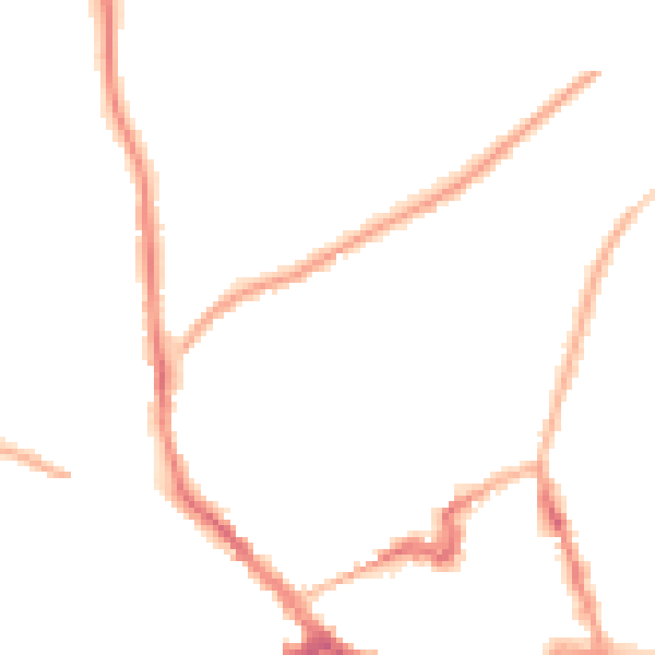 Night-time road noise heatmap for NN8 4QL