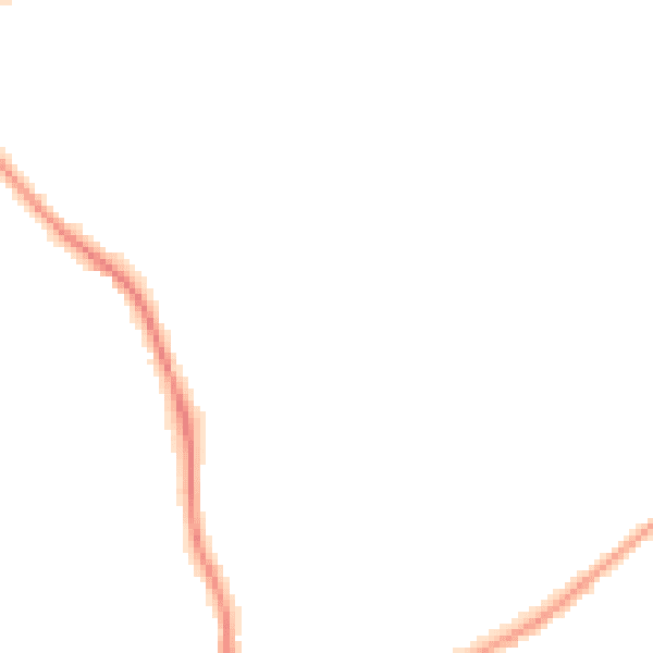 Night-time road noise heatmap for NN8 4SL
