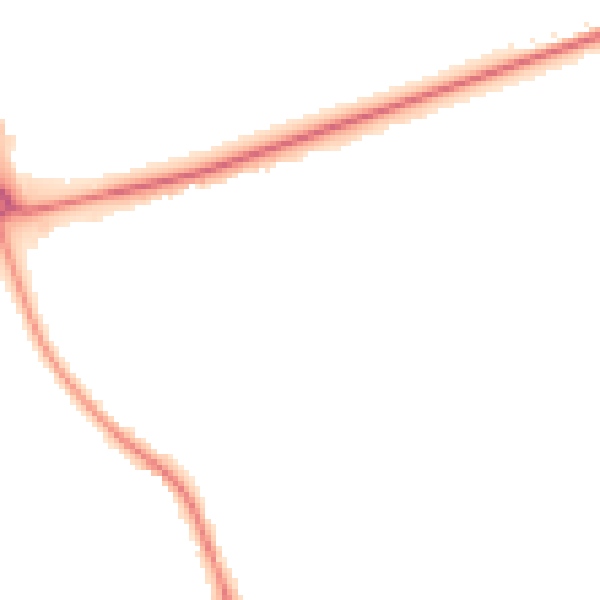 Night-time road noise heatmap for NN8 4UW