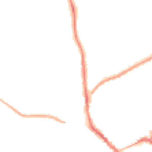 Night-time road noise heatmap for NN8 5AU