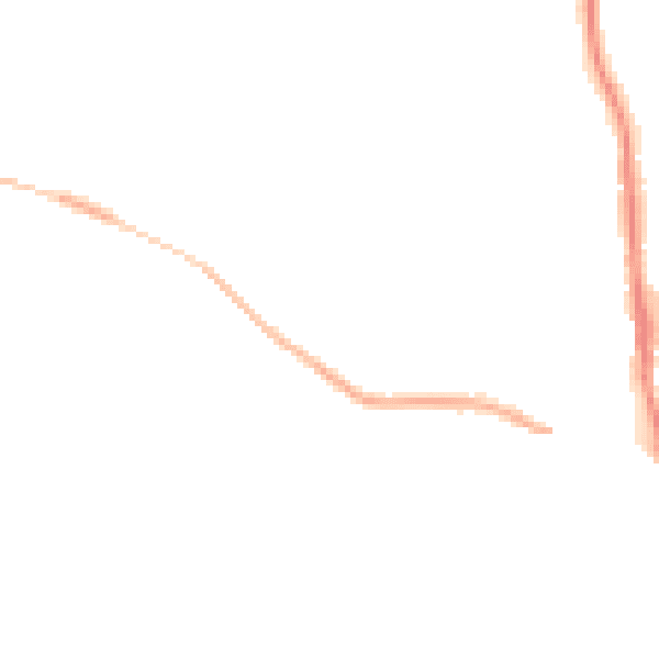 Night-time road noise heatmap for NN8 5EX