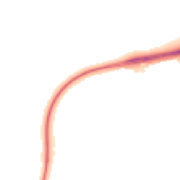 Night-time road noise heatmap for NN8 5FD