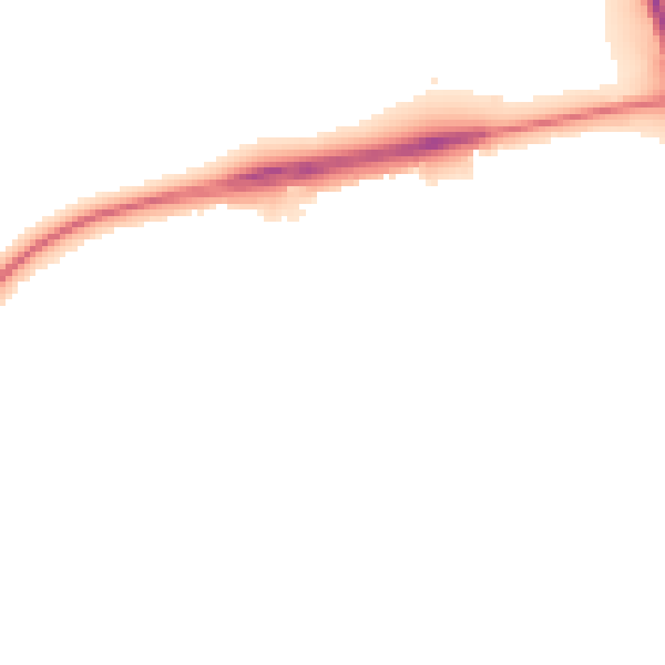 Night-time road noise heatmap for NN8 5UD