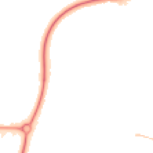 Night-time road noise heatmap for NN8 5WH