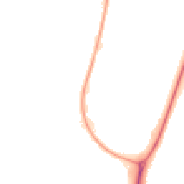 Night-time road noise heatmap for NN8 6BA