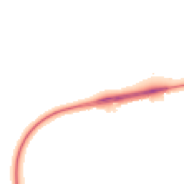 Night-time road noise heatmap for NN8 6BE