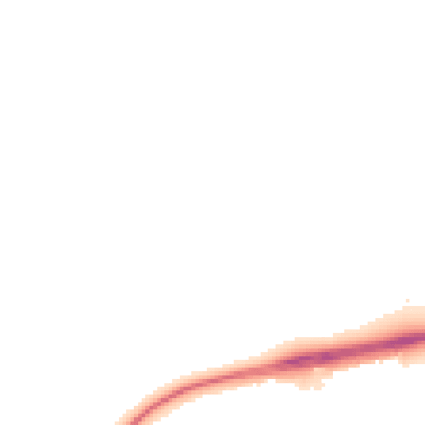 Night-time road noise heatmap for NN8 6DD
