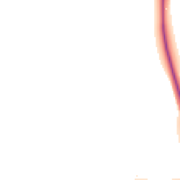 Night-time road noise heatmap for NN8 6DF