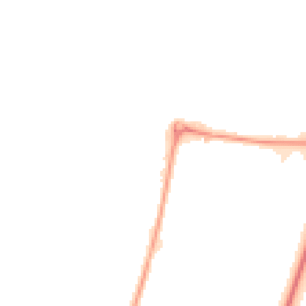 Night-time road noise heatmap for NN8 6XX