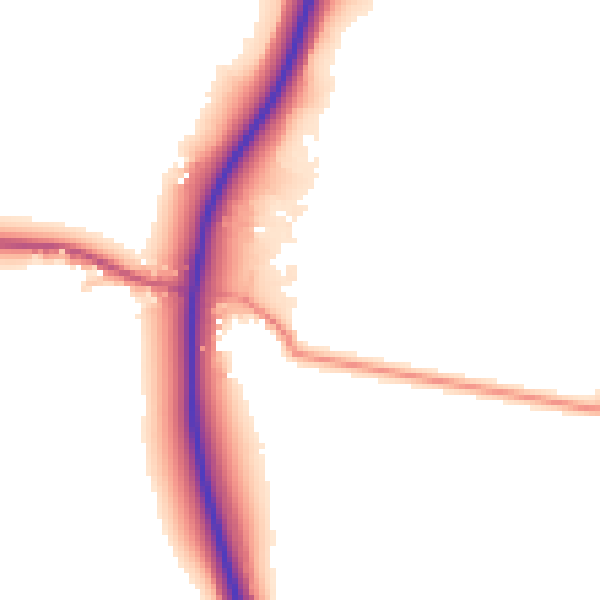 Daytime road noise heatmap for NN9 5AD