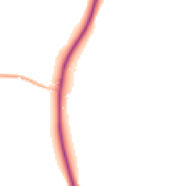 Night-time road noise heatmap for NN9 5AD