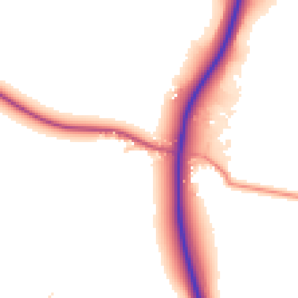 Daytime road noise heatmap for NN9 5AF