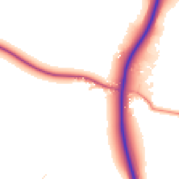 Daytime road noise heatmap for NN9 5AG