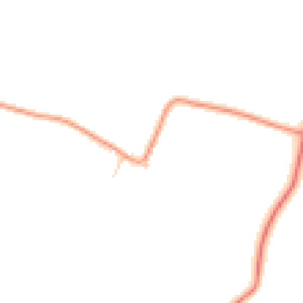 Daytime road noise heatmap for NN9 5AL