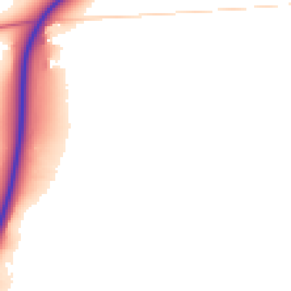 Daytime road noise heatmap for NN9 5AQ