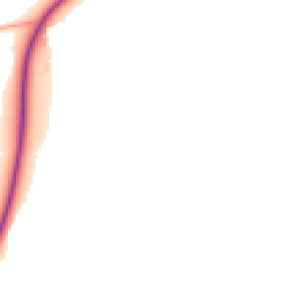 Night-time road noise heatmap for NN9 5AQ