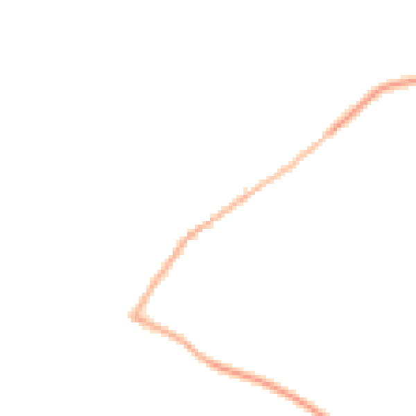 Night-time road noise heatmap for NN9 5AS
