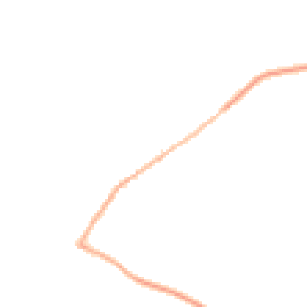 Night-time road noise heatmap for NN9 5BA