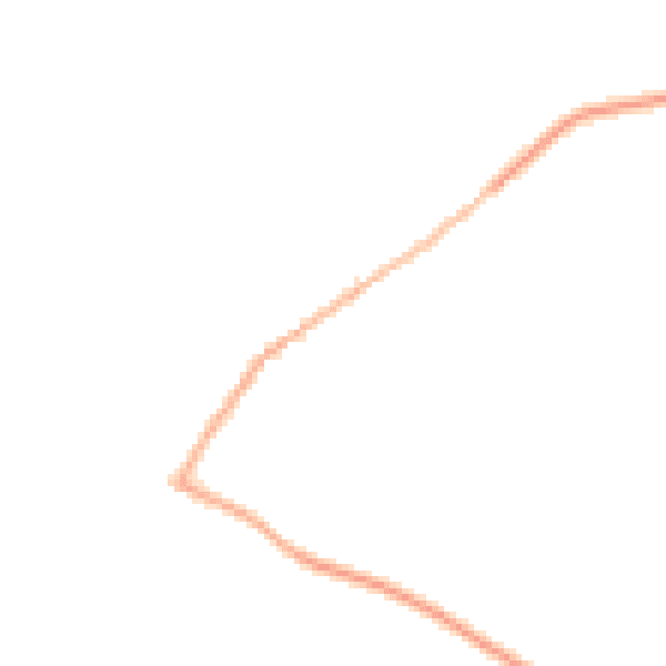 Night-time road noise heatmap for NN9 5BB