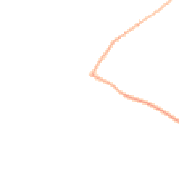 Night-time road noise heatmap for NN9 5BG