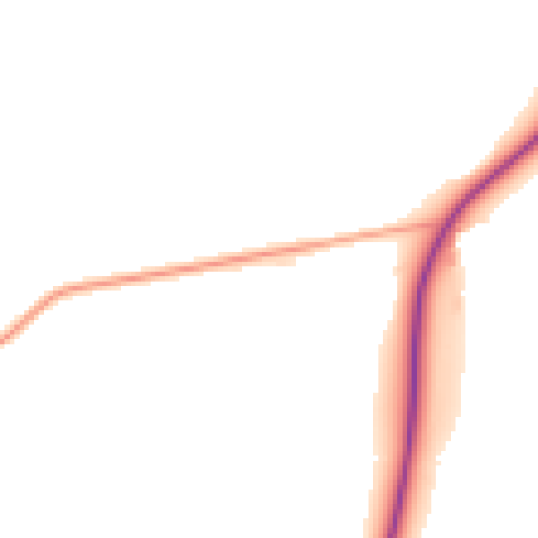 Night-time road noise heatmap for NN9 5BP